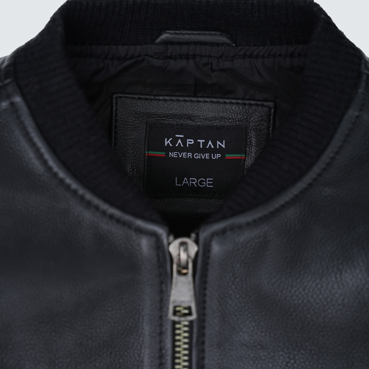 Denver Leather Bomber Jacket