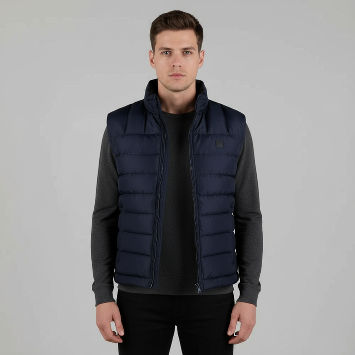 Midnight Navy Puffy Vest | Kaptan