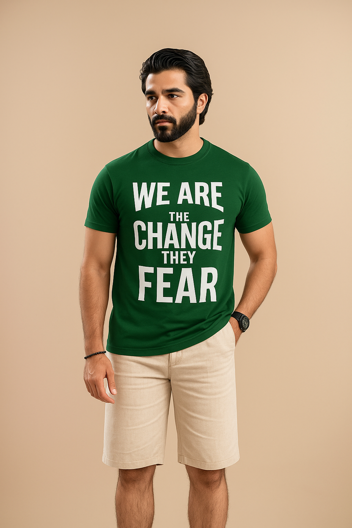 Men Premium Graphic Tees - Green