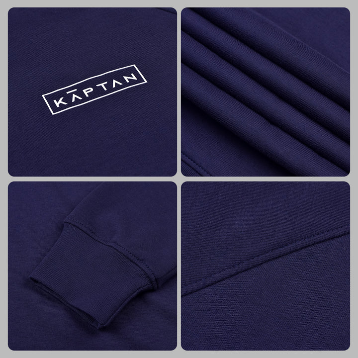 Leeds Sweatshirt Navy Blue | Kaptan