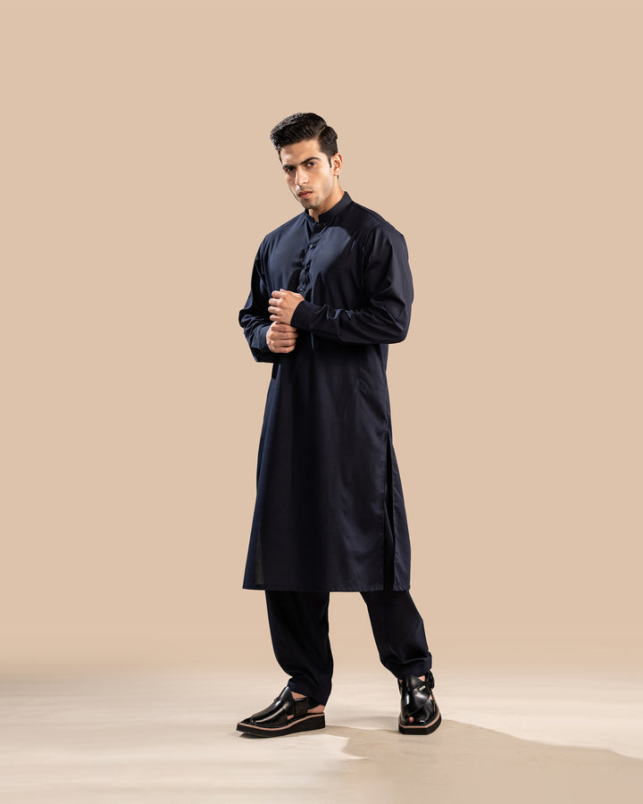 Navy Shalwar Kameez