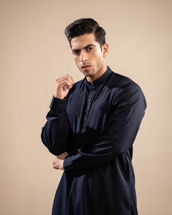 Navy Shalwar Kameez