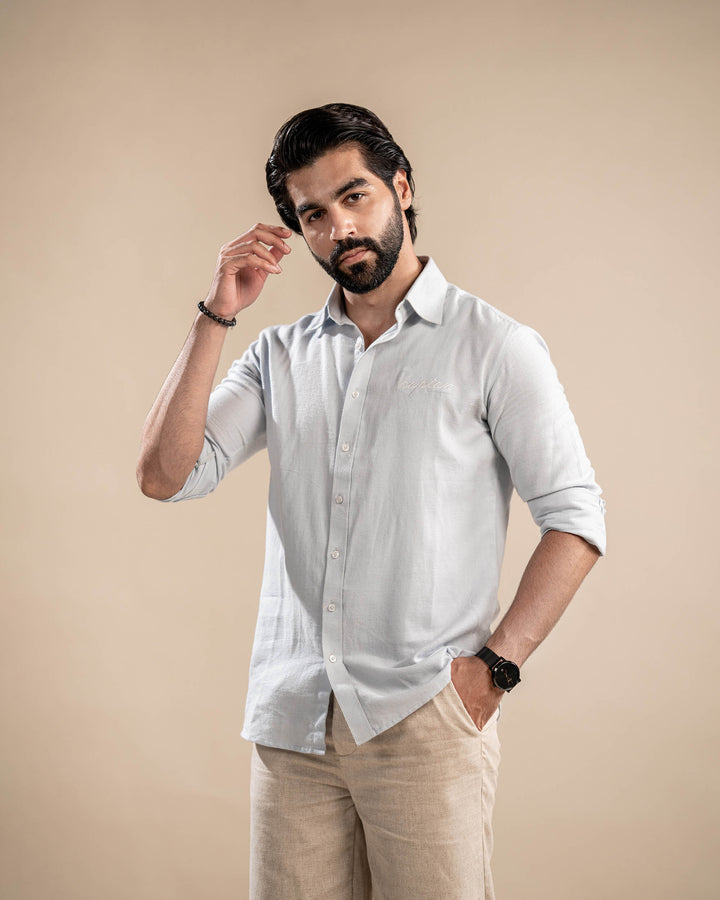Ice Blue Kaptan Signature Shirt