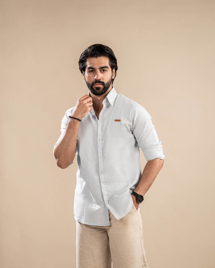 Ice Blue Casual Shirt