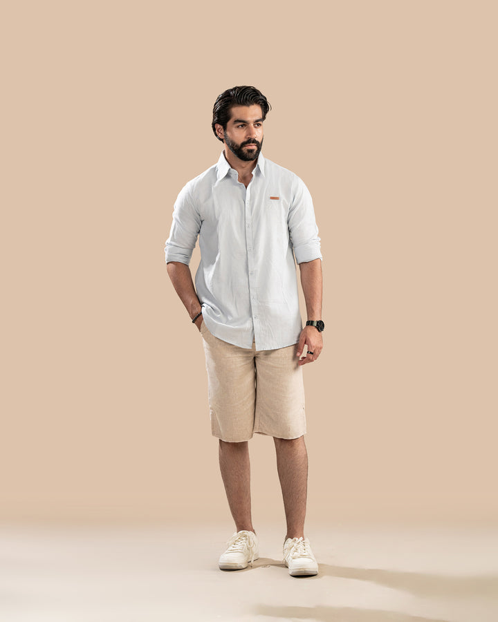 Ice Blue Casual Shirt