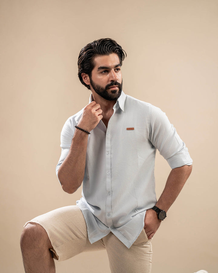 Ice Blue Casual Shirt