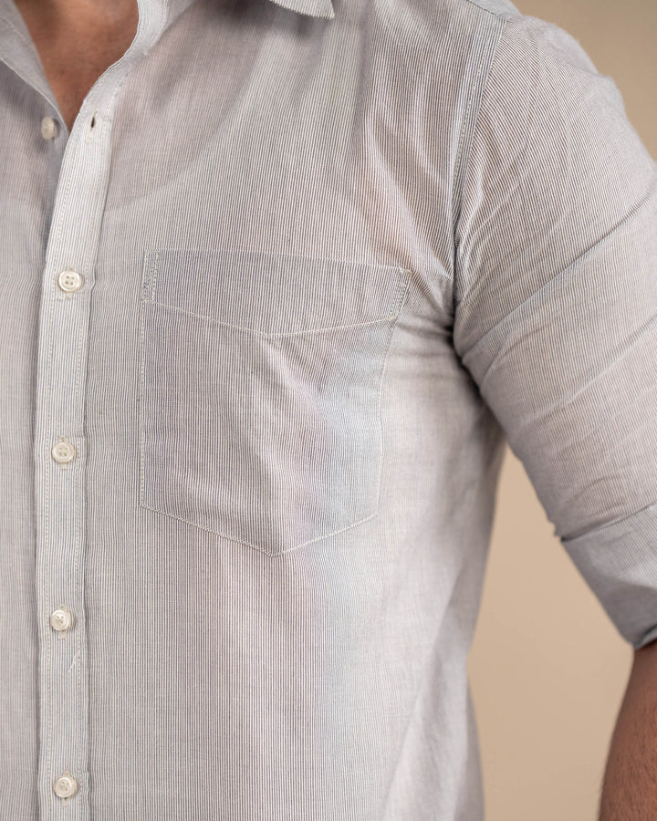 Grey Striper Shirt