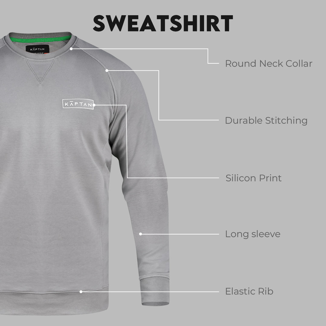 Leeds Sweatshirt Grey | Kaptan