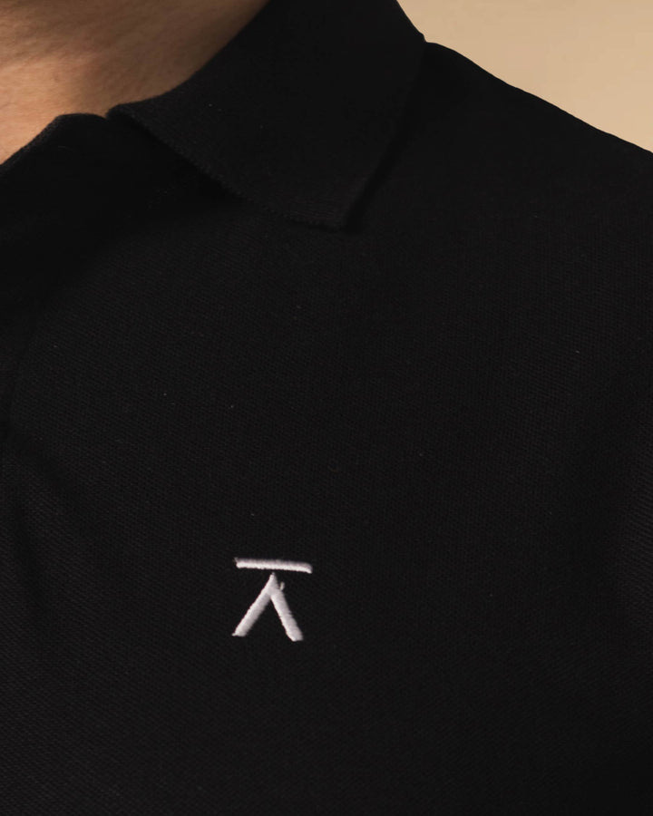 Men Basic Polo Shirt - Black
