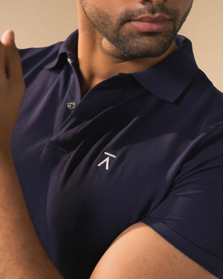 Men Basic Polo Shirt - Navy