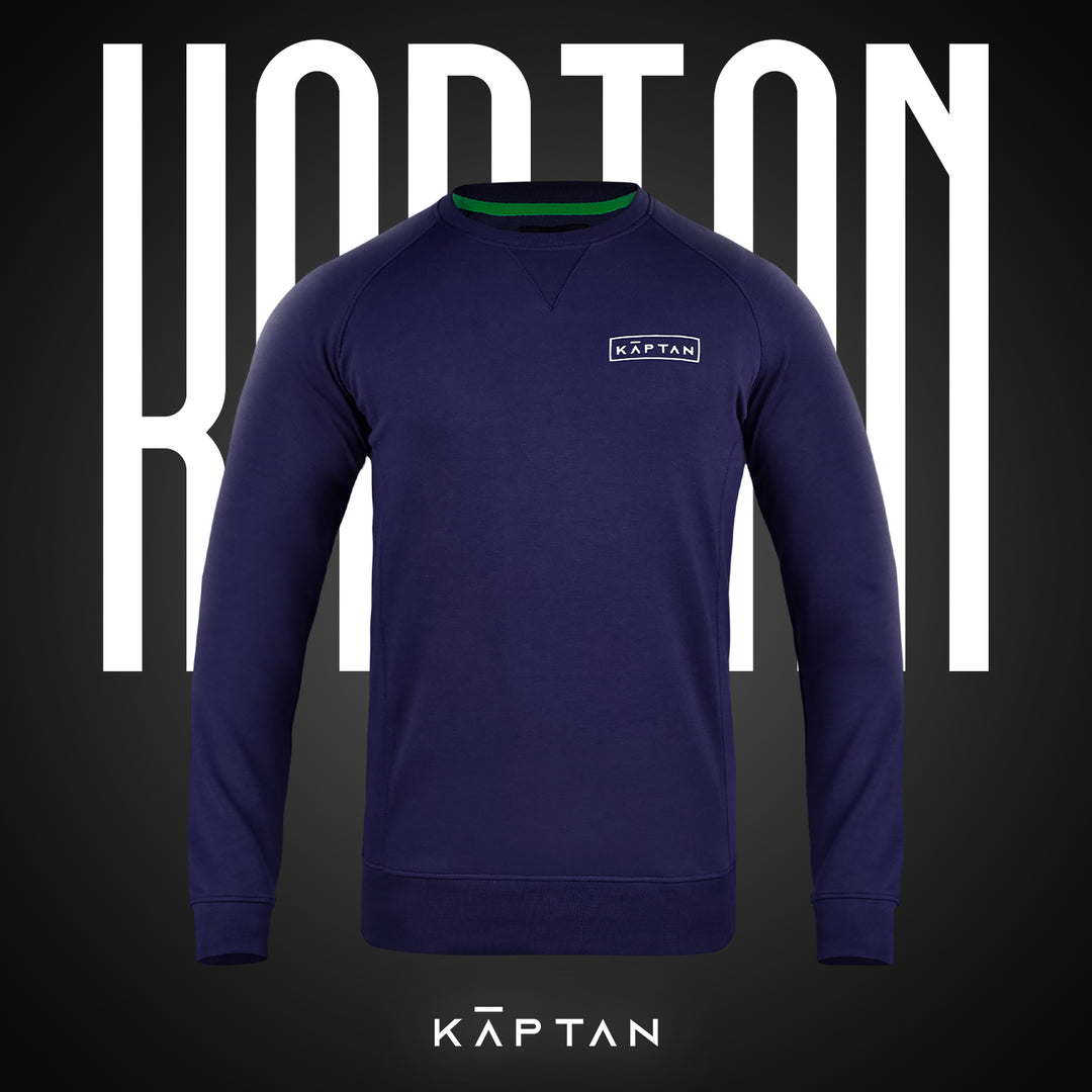 Leeds Sweatshirt Navy Blue | Kaptan