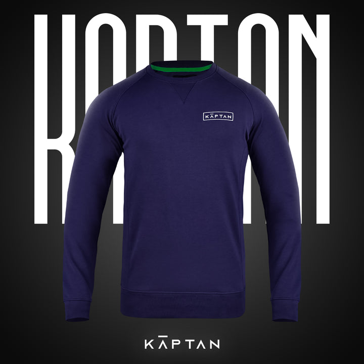 Leeds Sweatshirt Navy Blue | Kaptan