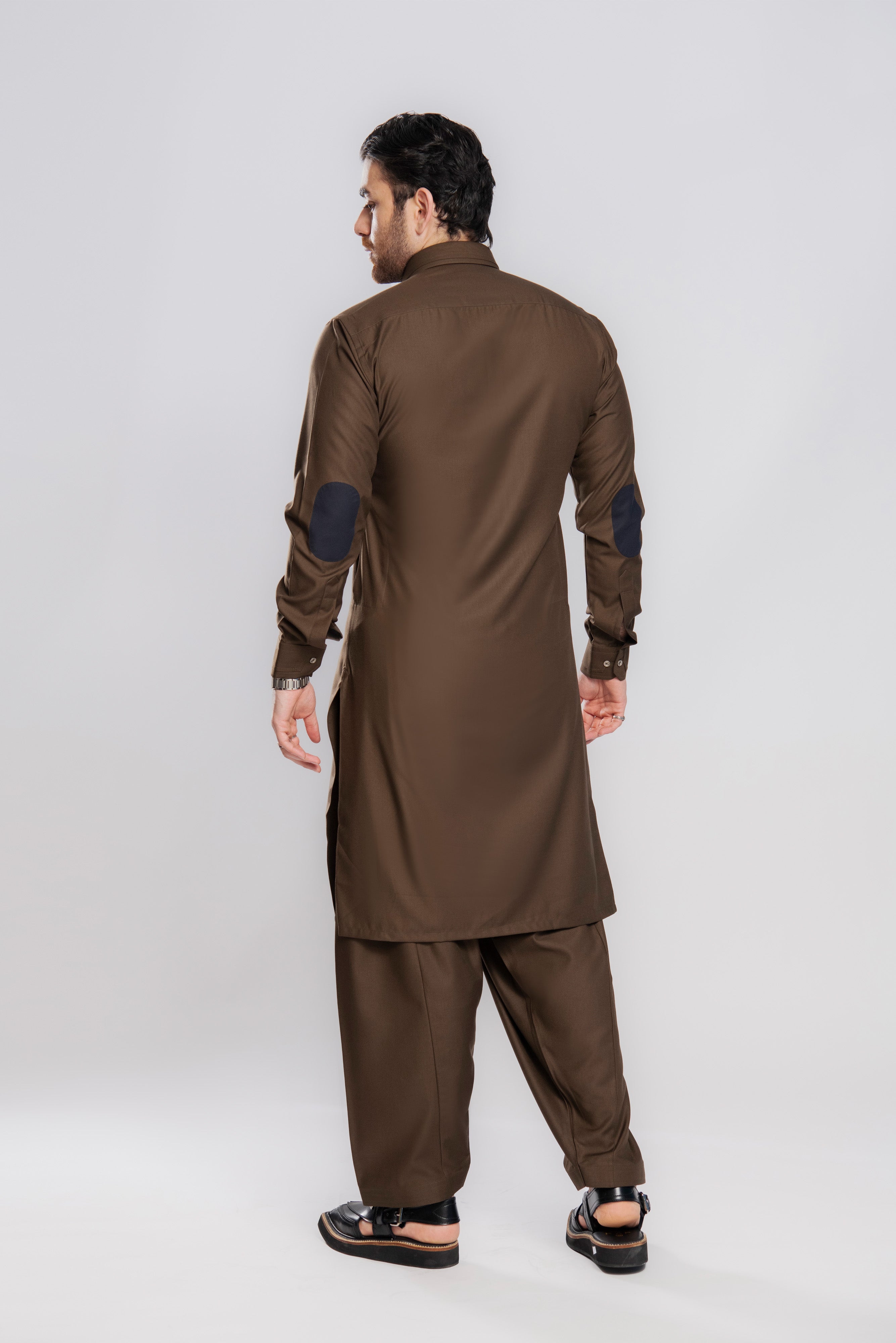 Serene Winter - Chocolate Shalwar Kameez | Kaptan