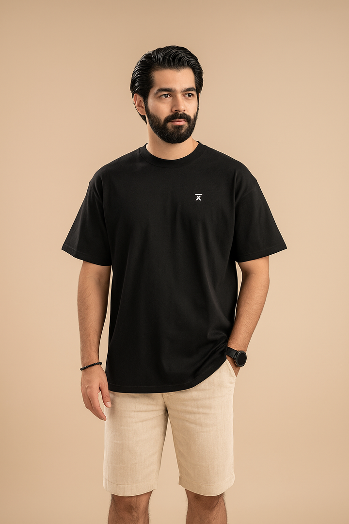 Men Over-Sized T-Shirt - Black