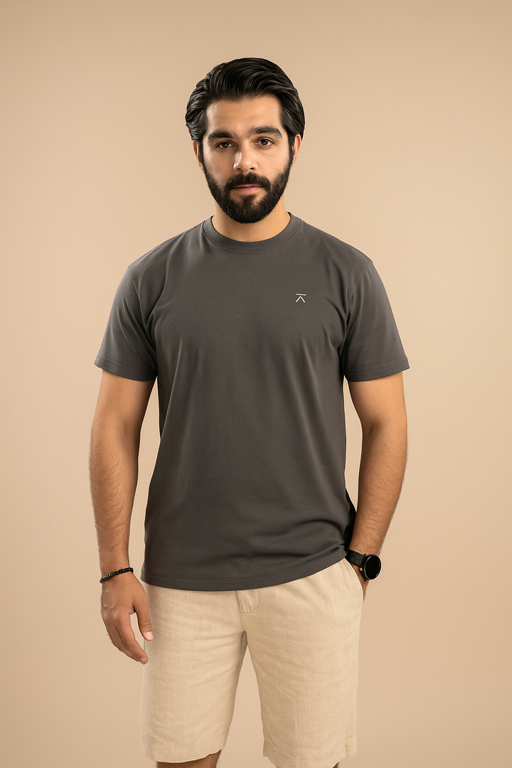 Men Active Mesh Shirt - Smoke Grey