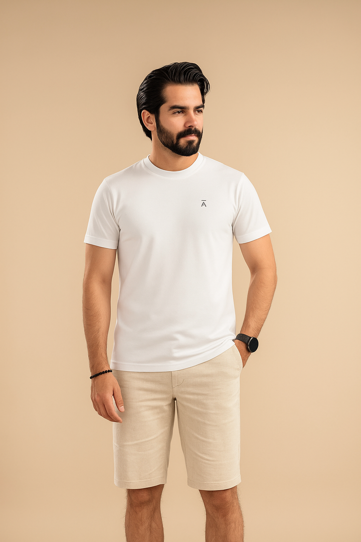 Men Active Mesh Shirt - White