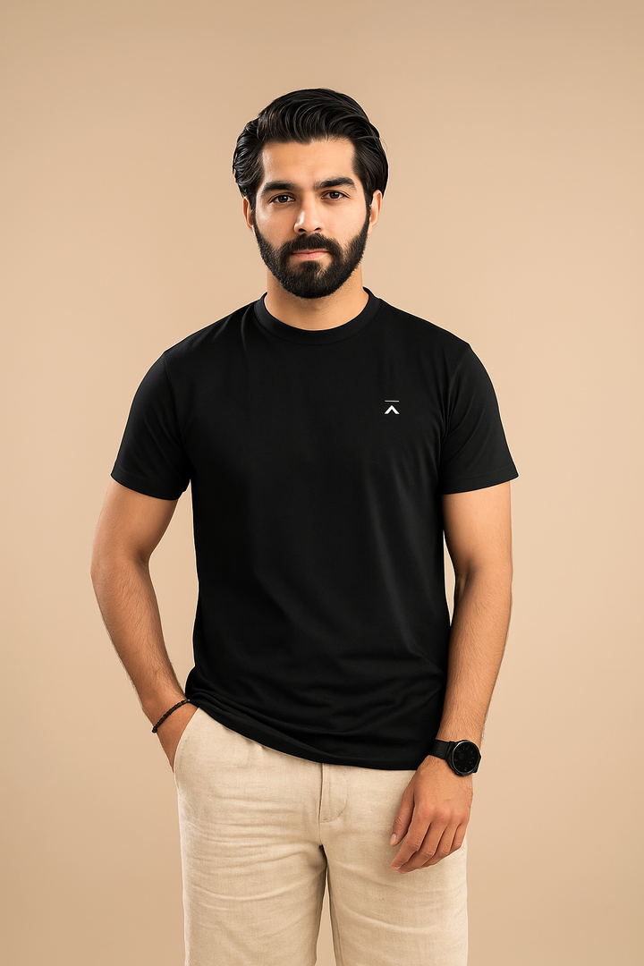 Men Active Mesh Shirt - Black