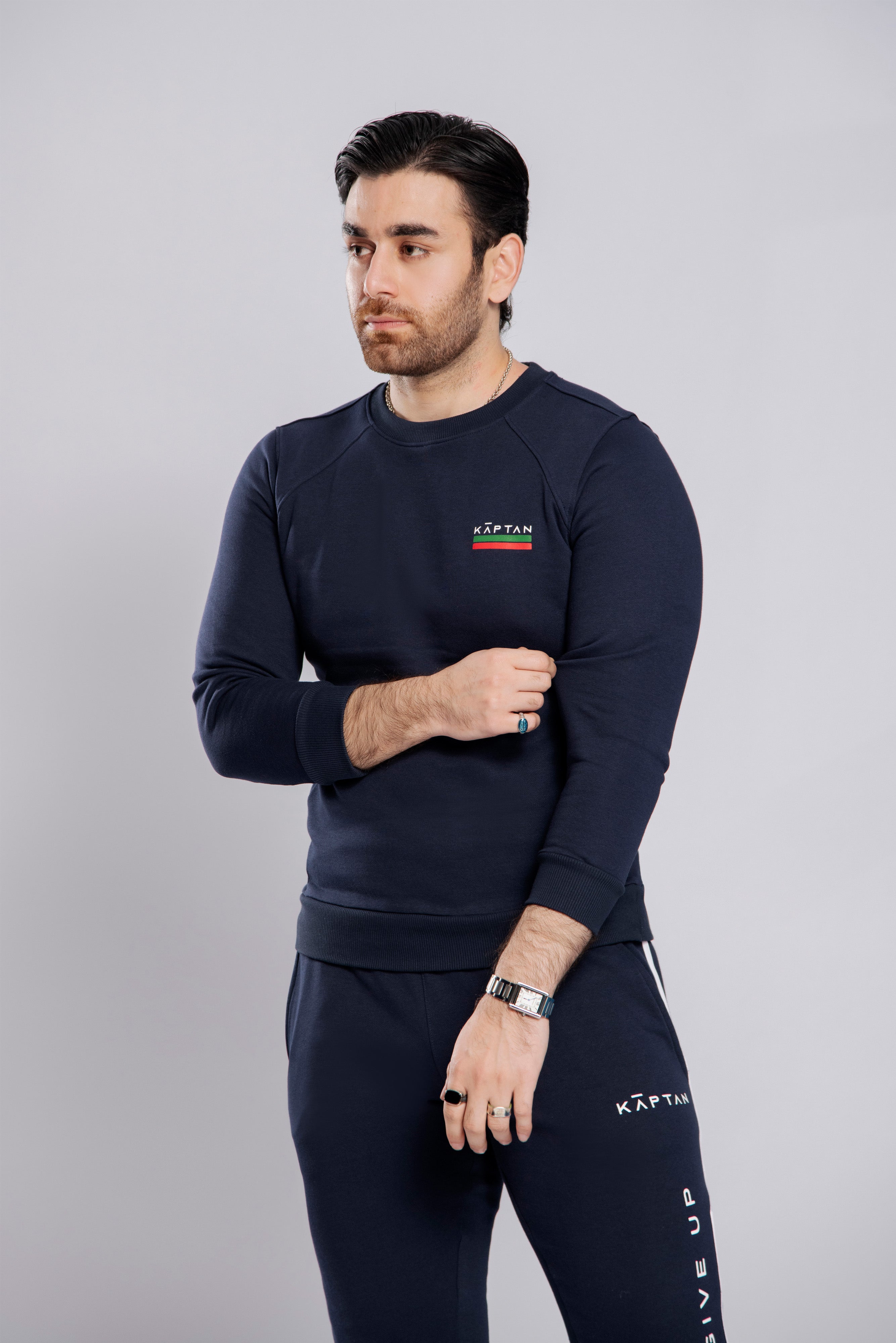 Birmingham Sweatshirt Premium Navy Blue | Kaptan