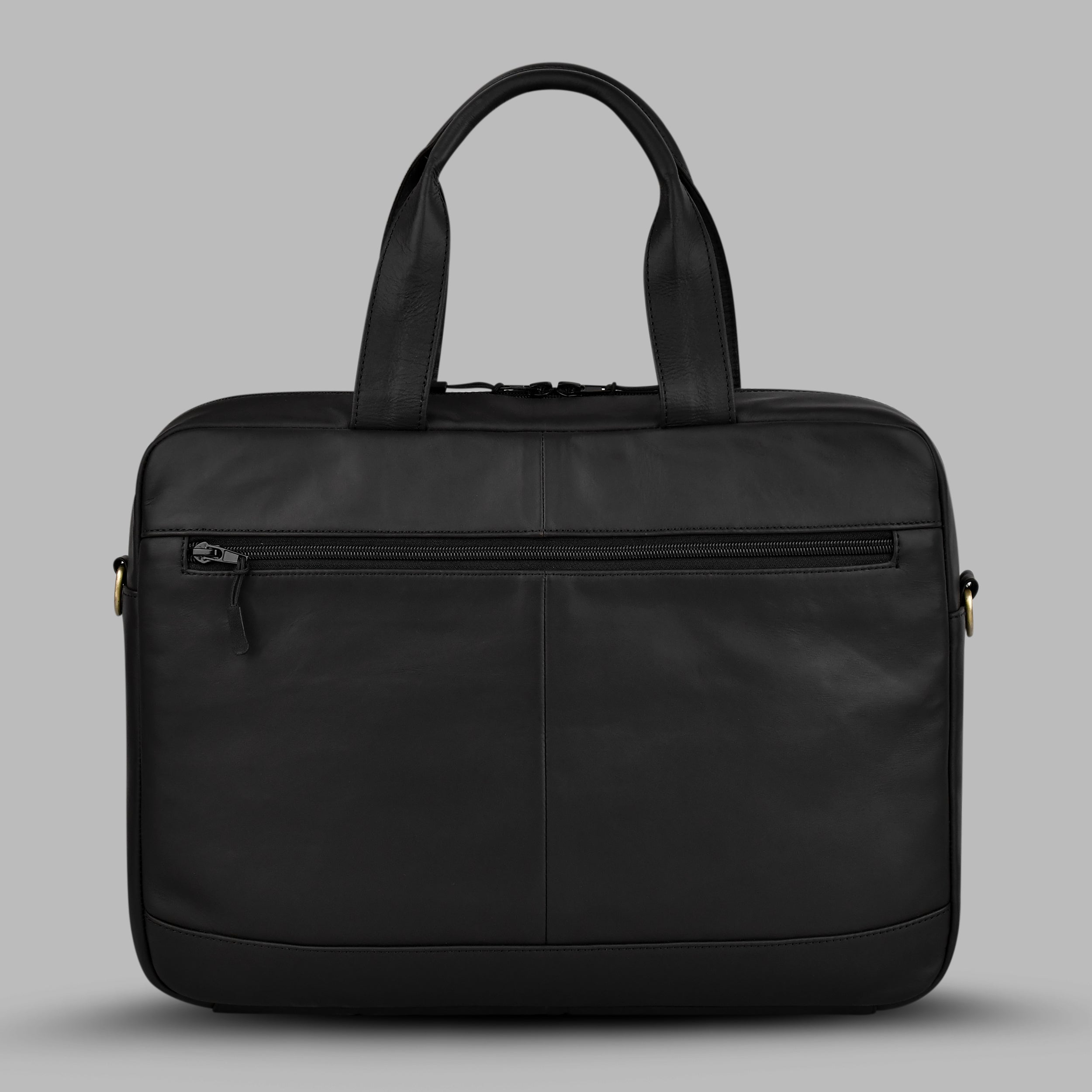 Executive Jet Black Laptop Bag