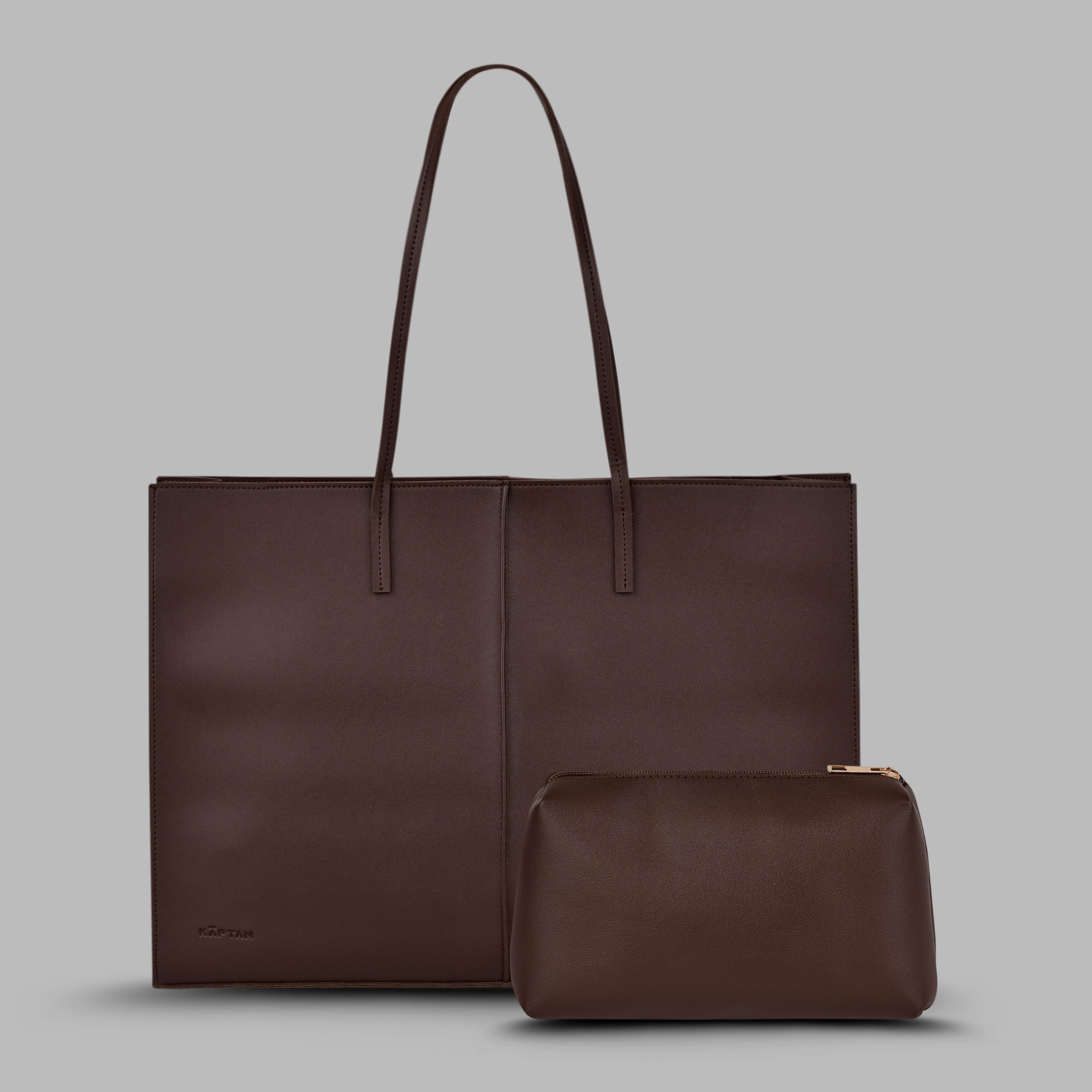 Noir Tote Bag- Dark Brown