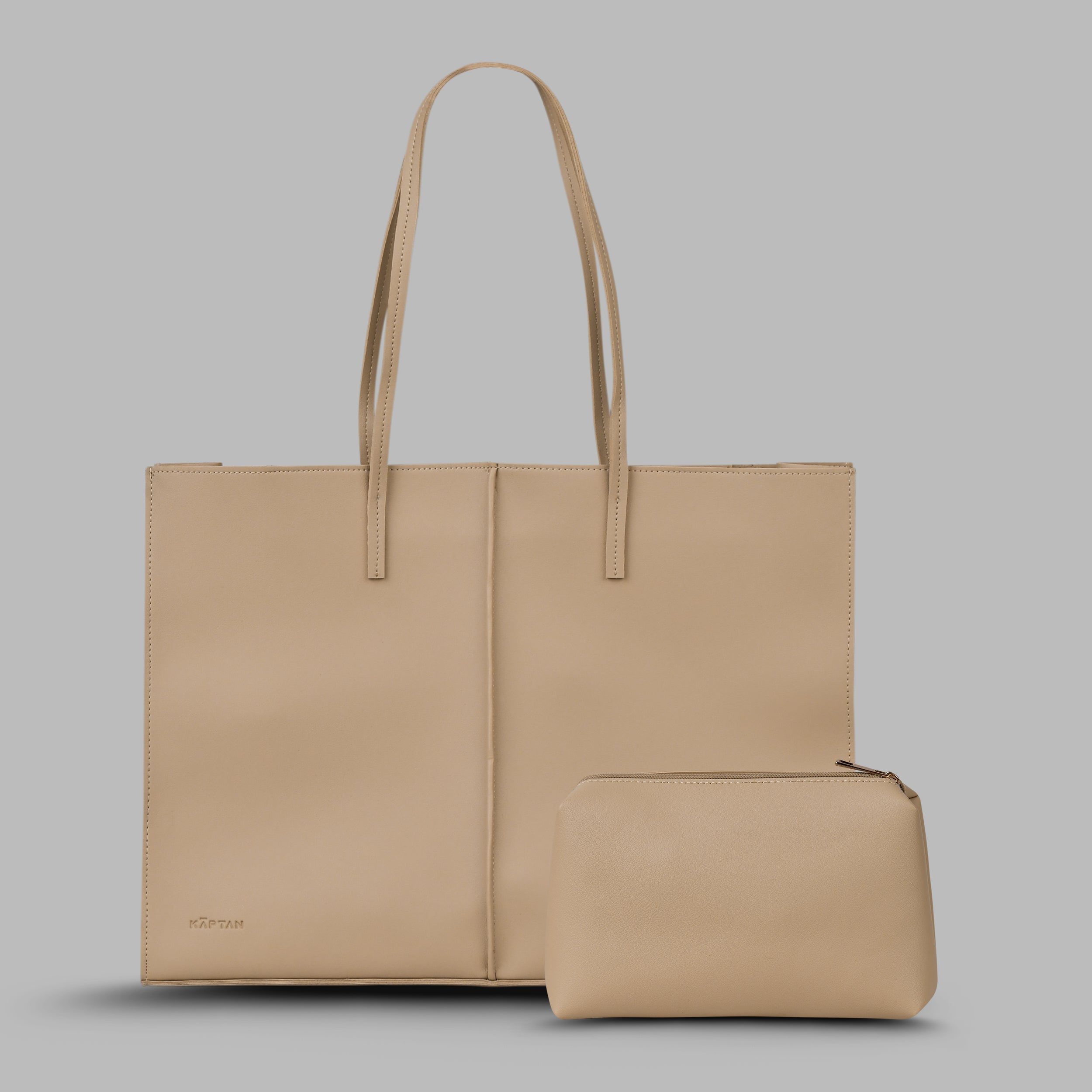 Noir Tote Bag- Camel