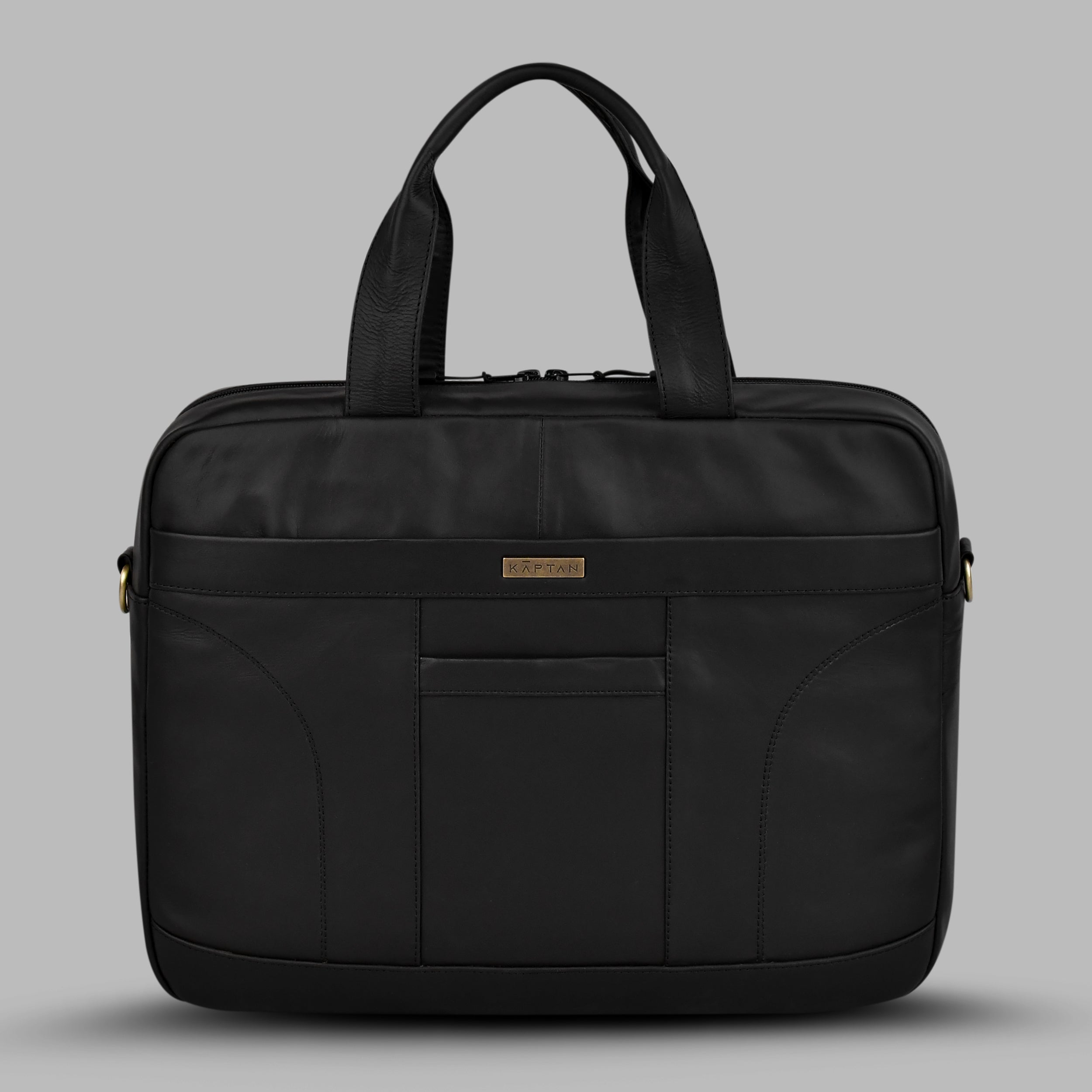 Executive Jet Black Laptop Bag