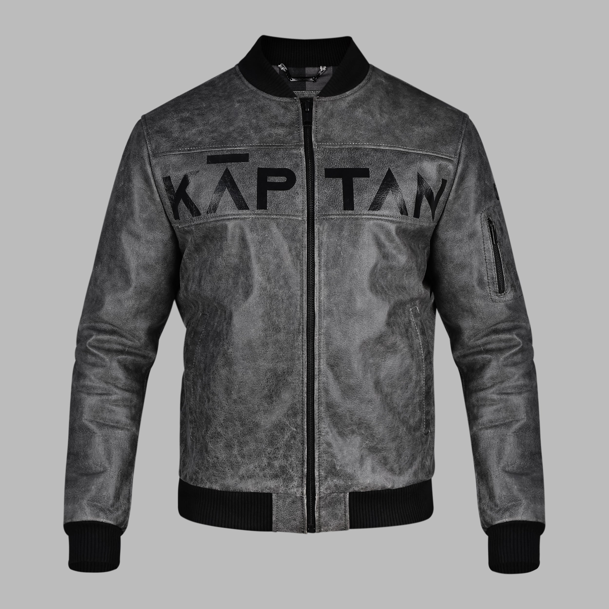 Iron Edge Bomber Jacket - Charcoal grey | Kaptan