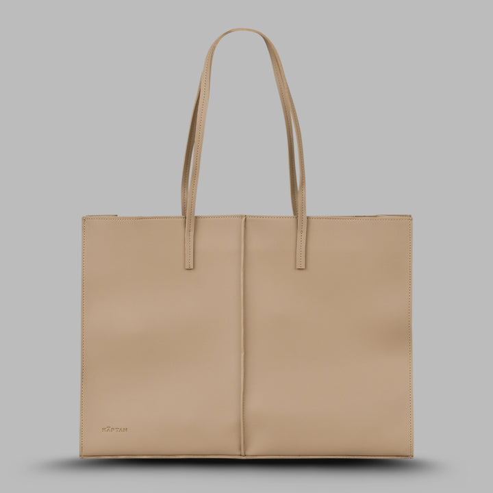 Noir Tote Bag- Camel