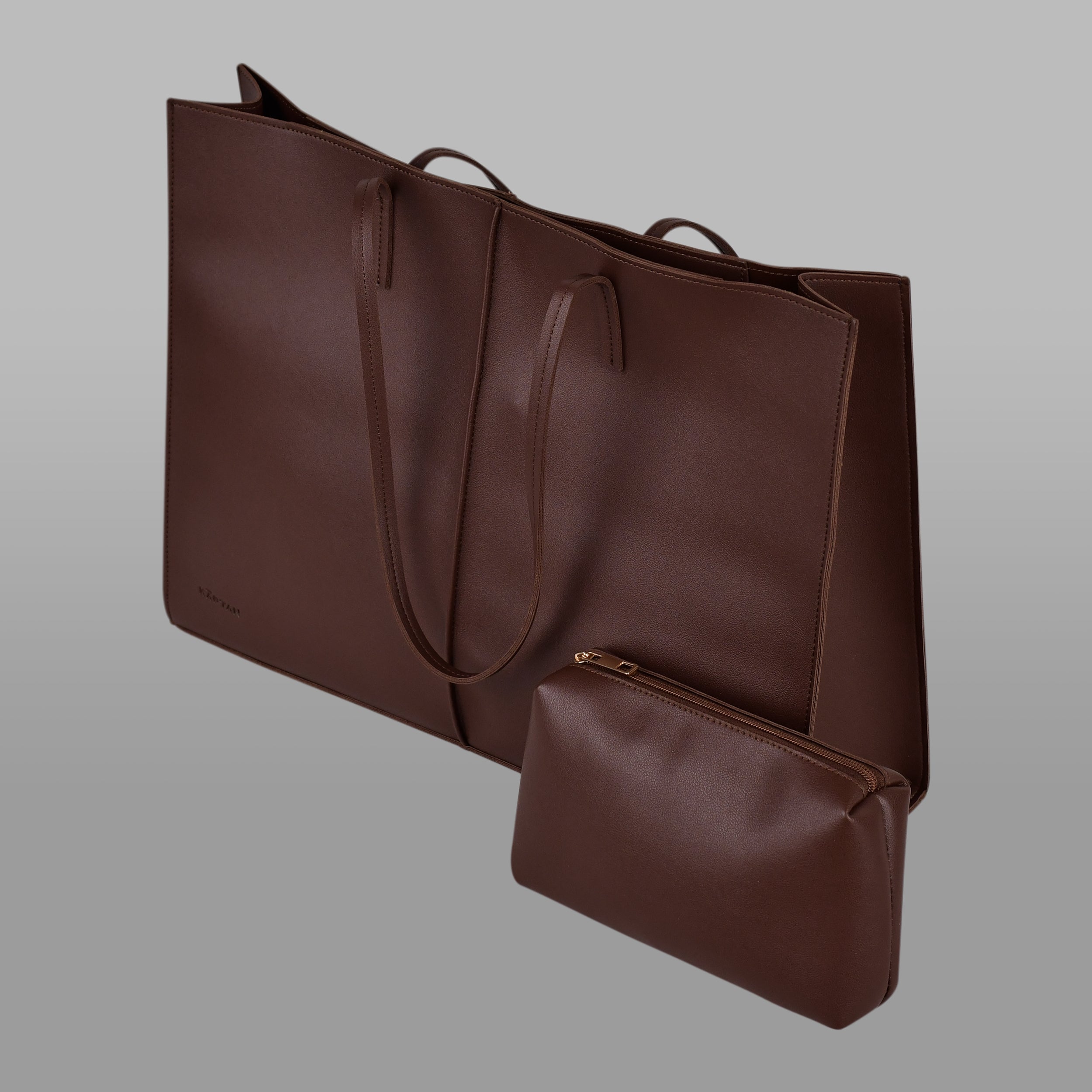 Noir Tote Bag- Dark Brown