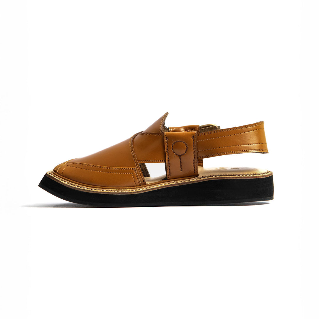 Trendsole - Camel Color Kaptan Chappal