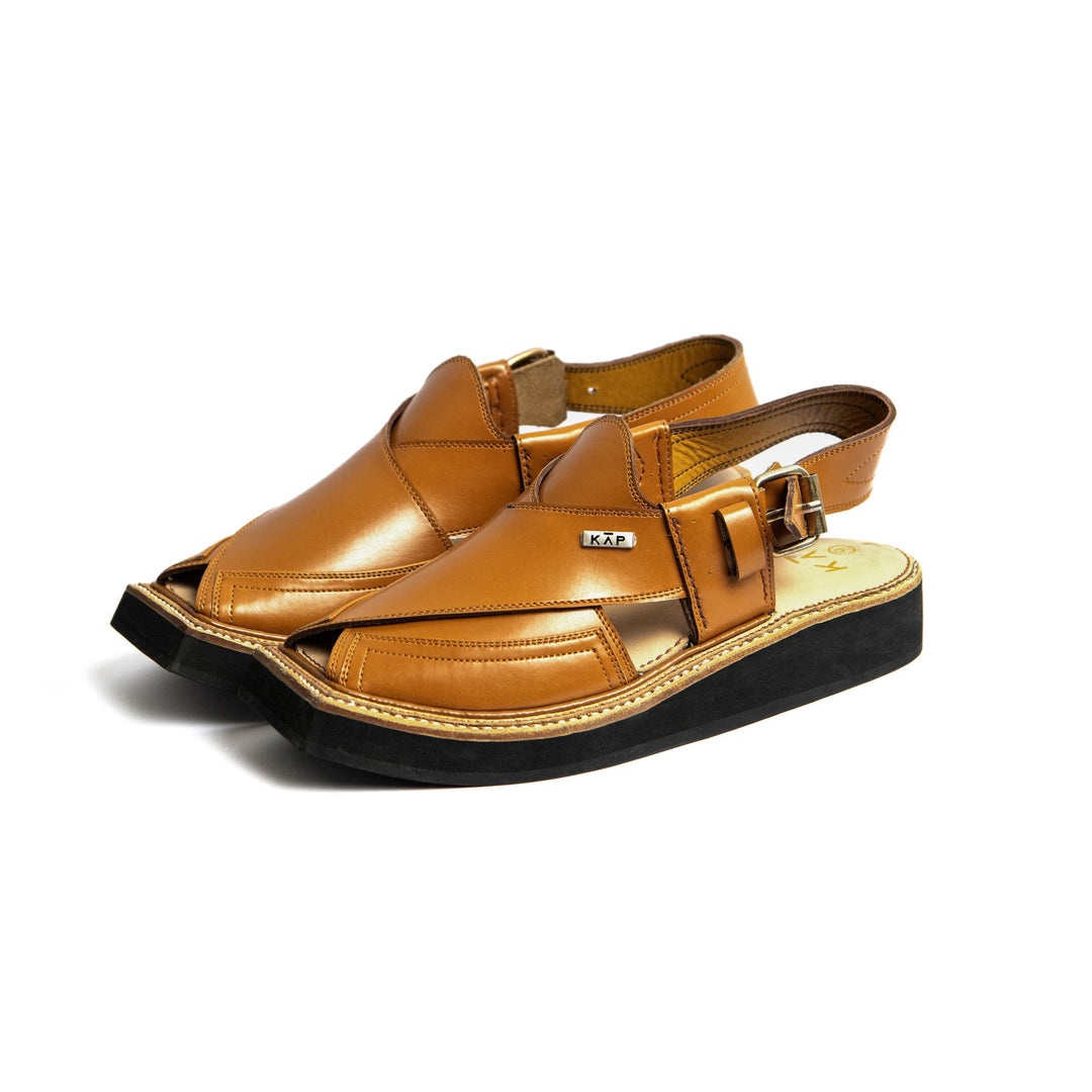 Trendsole - Camel Color Kaptan Chappal