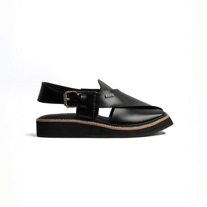Tradewalk - Premium Black Kaptan Chappal