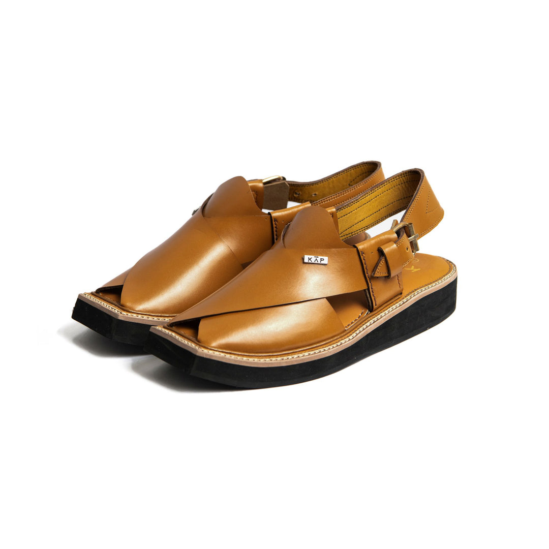 Tradewalk - Premium Kaptan Chappal (Camel Color)