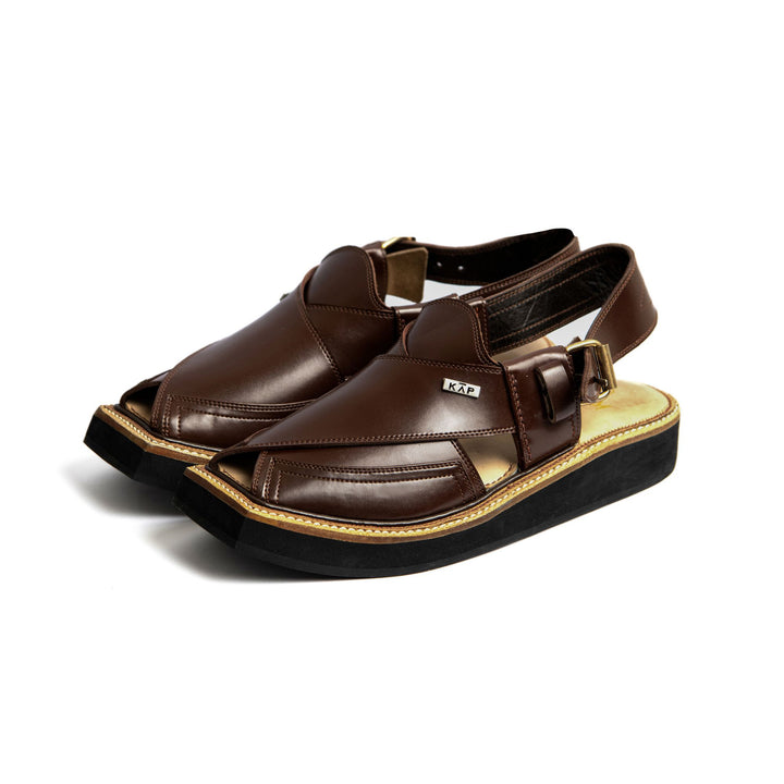 Trendsole - Bold Burgundy Kaptan Chappal