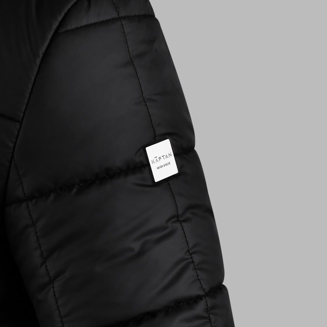 Mens Puffer Jacket Black | Kaptan