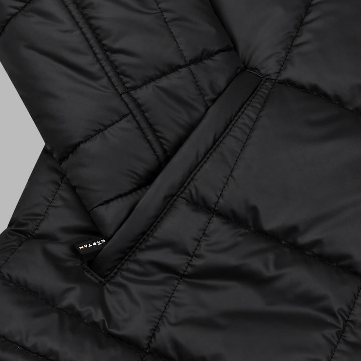 Mens Puffer Jacket Black | Kaptan