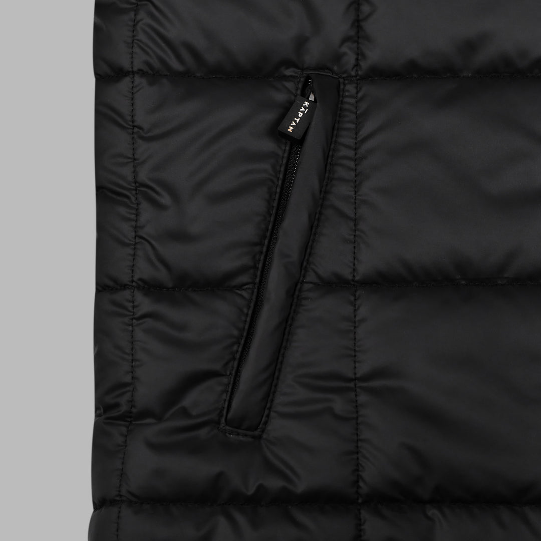 Mens Puffer Jacket Black | Kaptan