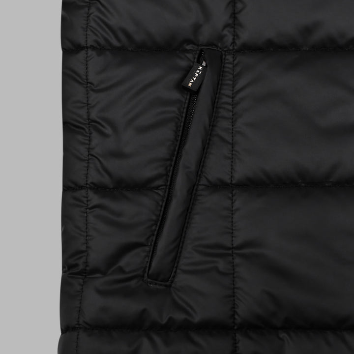 Mens Puffer Jacket Black | Kaptan