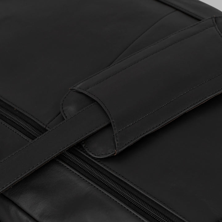 Executive Jet Black Laptop Bag