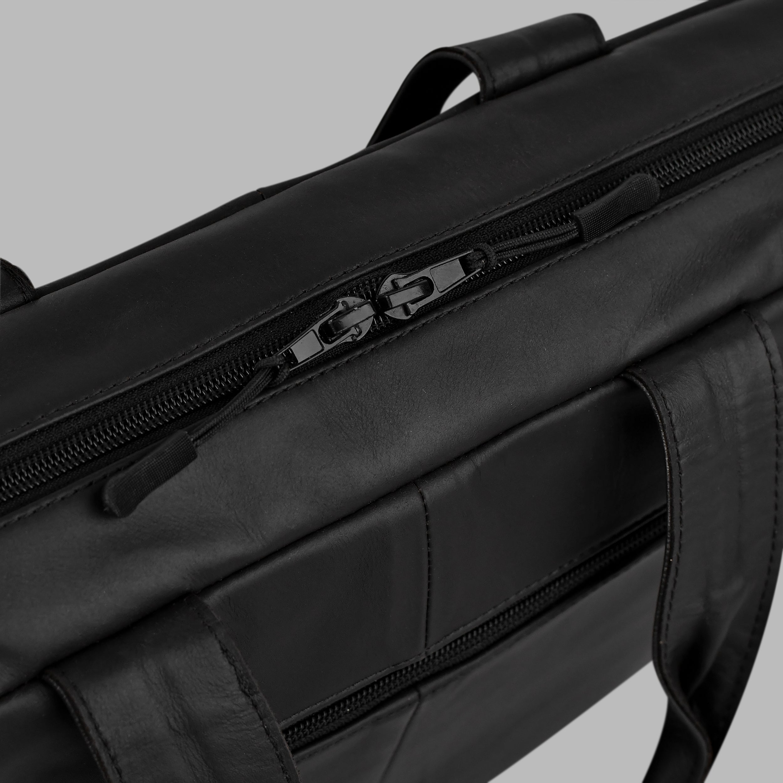 Executive Jet Black Laptop Bag