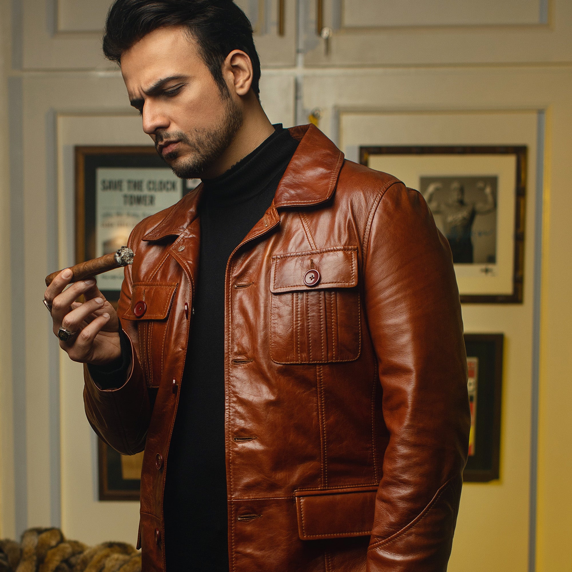 Vintage Leather Coat - Limited Edition