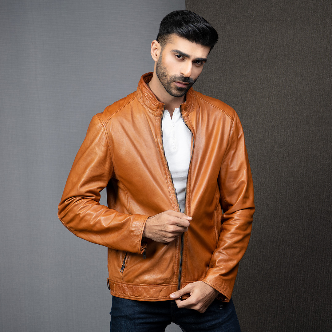 Classic Leather Jacket Brown | Kaptan