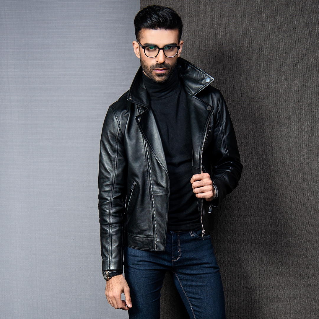 Black Perfecto Leather Jacket - Kaptan